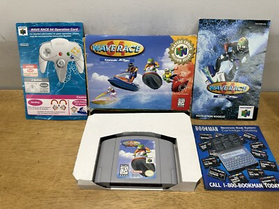 Wave Race 64 (Nintendo 64, 1996) Complete CIB N64 W/ Manual Inserts Free Ship