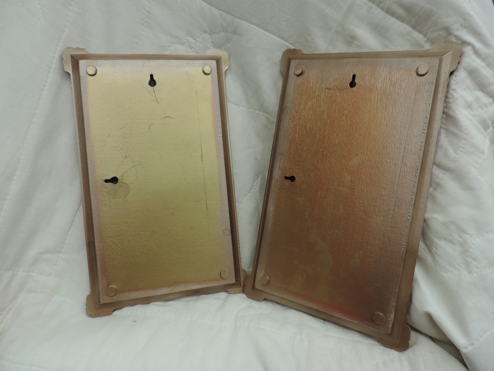 TWO VINTAGE HOMCO 11 3/4