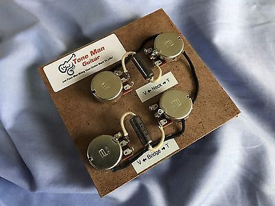 The 59 Les Paul Pre-wired Harness Gibson Epiphone Les Paul Short Shaft Pots