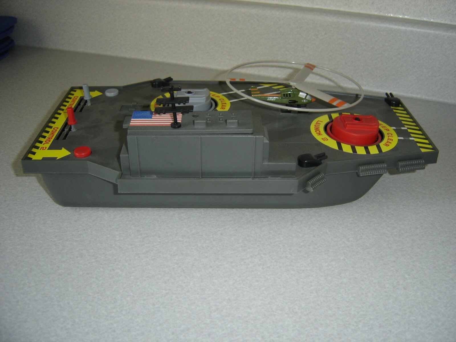 Vintage Helicopter Aircraft Carrier Excellent Condition & Works!