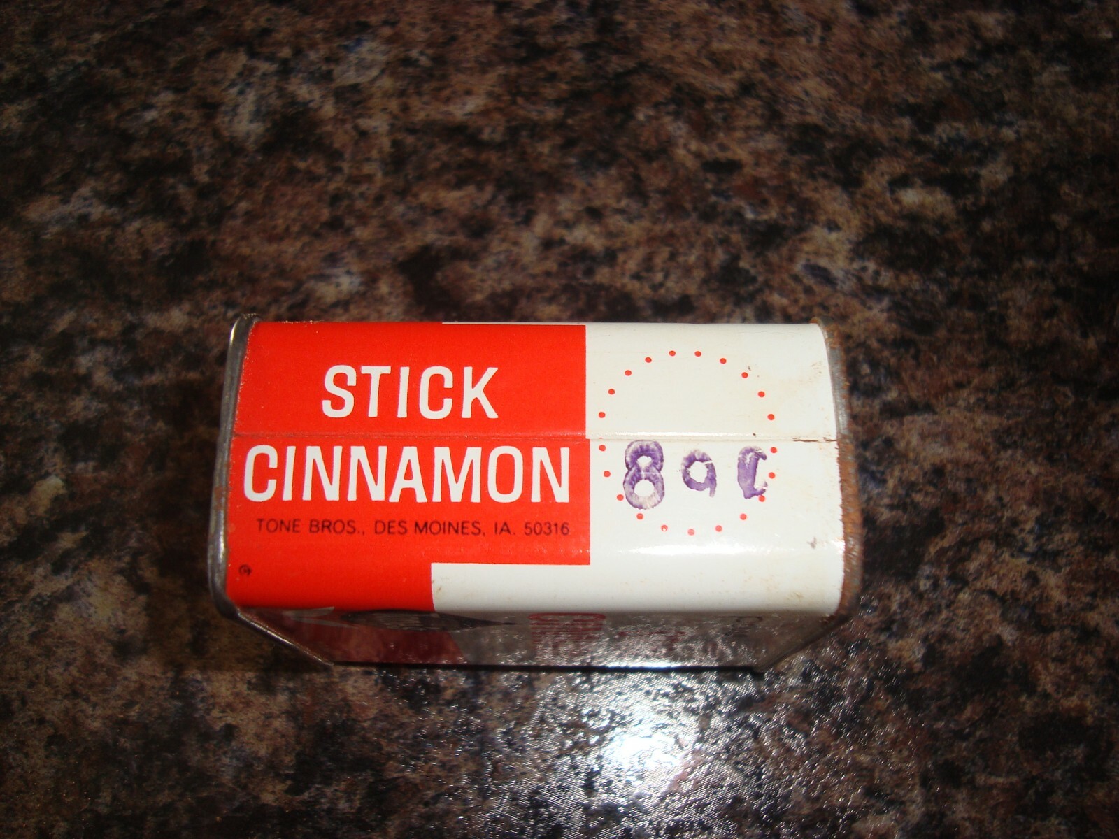 TONE'S PURE WHOLE STICK CINNAMON  1 OZ.TIN