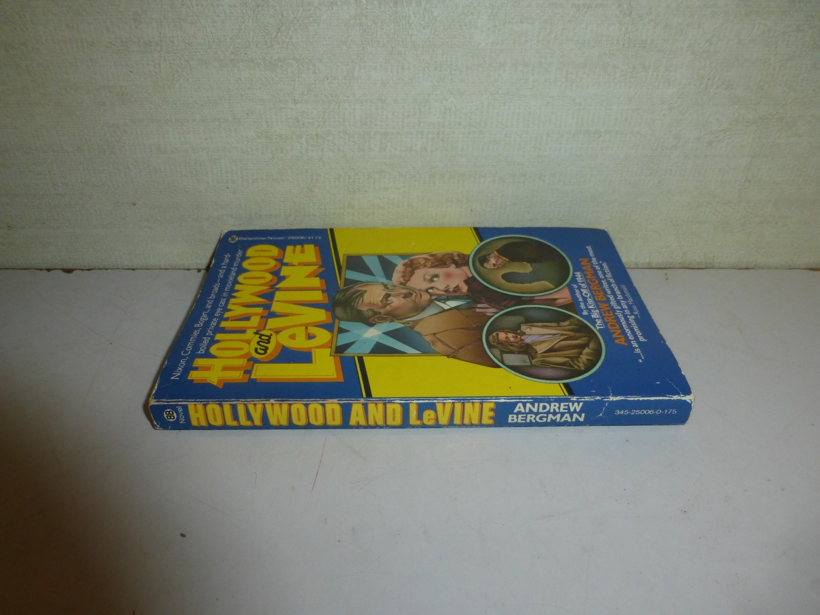 HOLLYWOOD AND LEVINE by Bergman, Rare US Ballantine Crime Pulp, PB, 300
