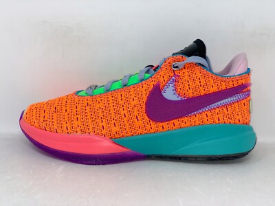 Nike Lebron 20 Orange Sneakers, Size 7Y / 8.5W BNIB DQ8651-800