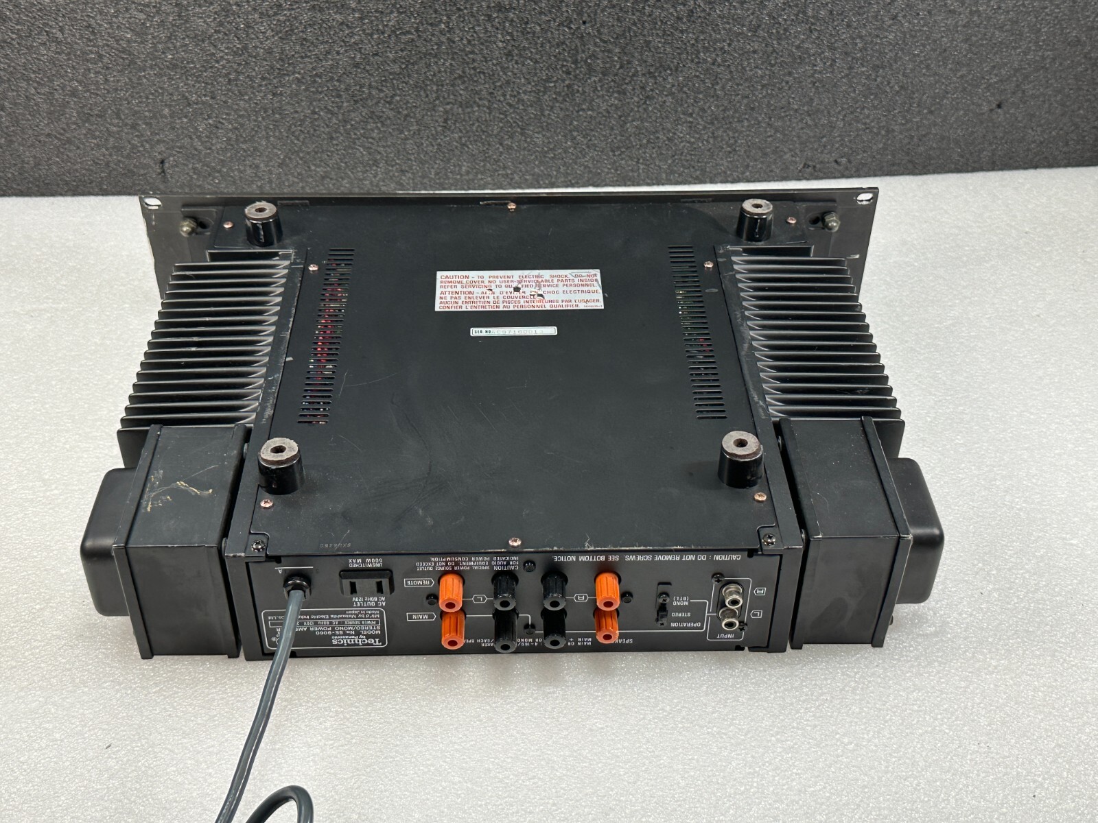 Technics SE-9060Ⅱ (60A) Technics Power Amplifier Se-9060 60A Operation Item MISSING
