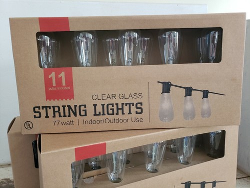 Edison Bulb style String Lights 12 ft/ 11 bulbs