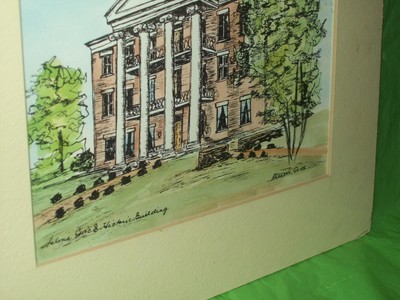 Selma Civic & Historic Building Print/Water Color