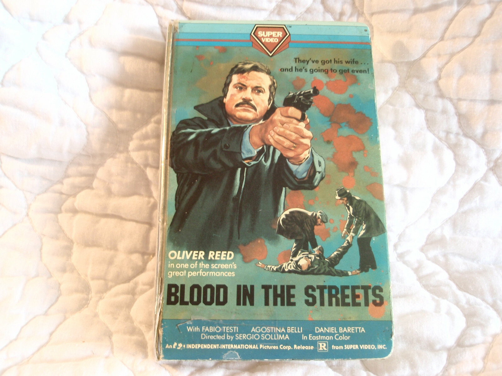 BLOOD IN THE STREETS VHS SUPER VIDEO CLAMSHELL OLIVER REED BLOOD IN THE STREETS VHS SUPER VIDEO CLAMSHELL OLIVER REED