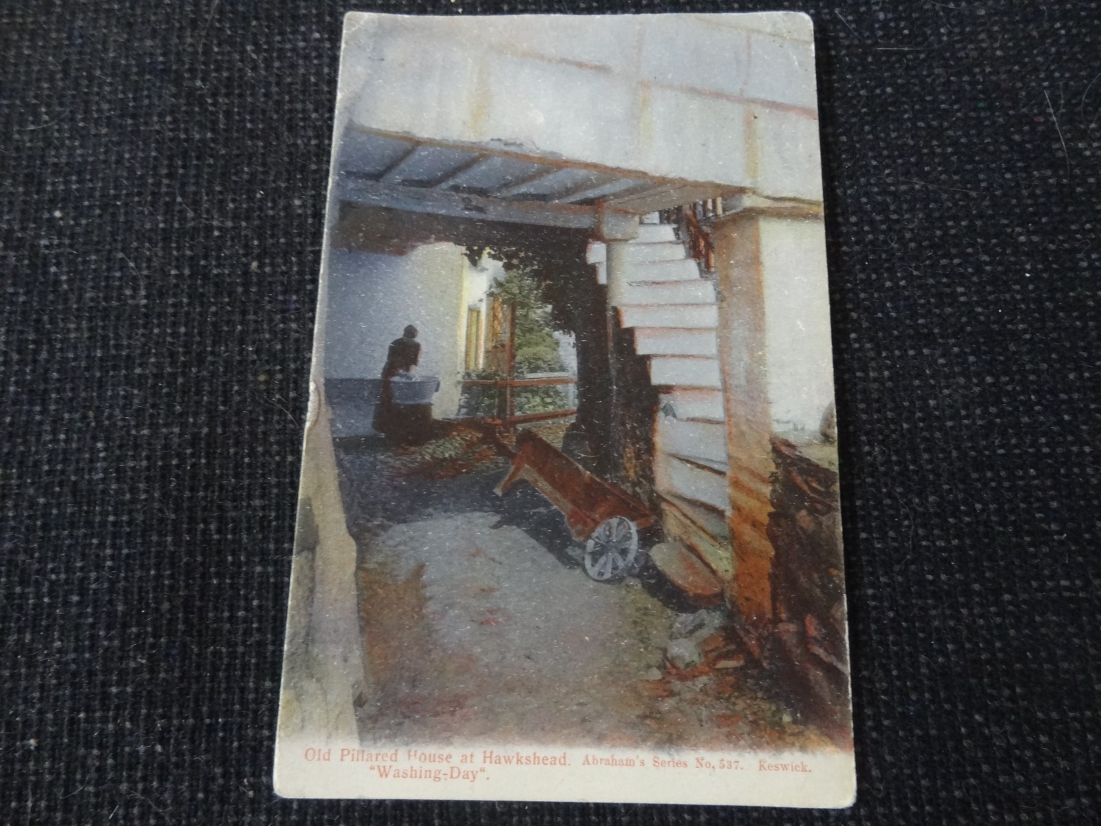 Old Pillared House at Hawkshead Postcard - 120795