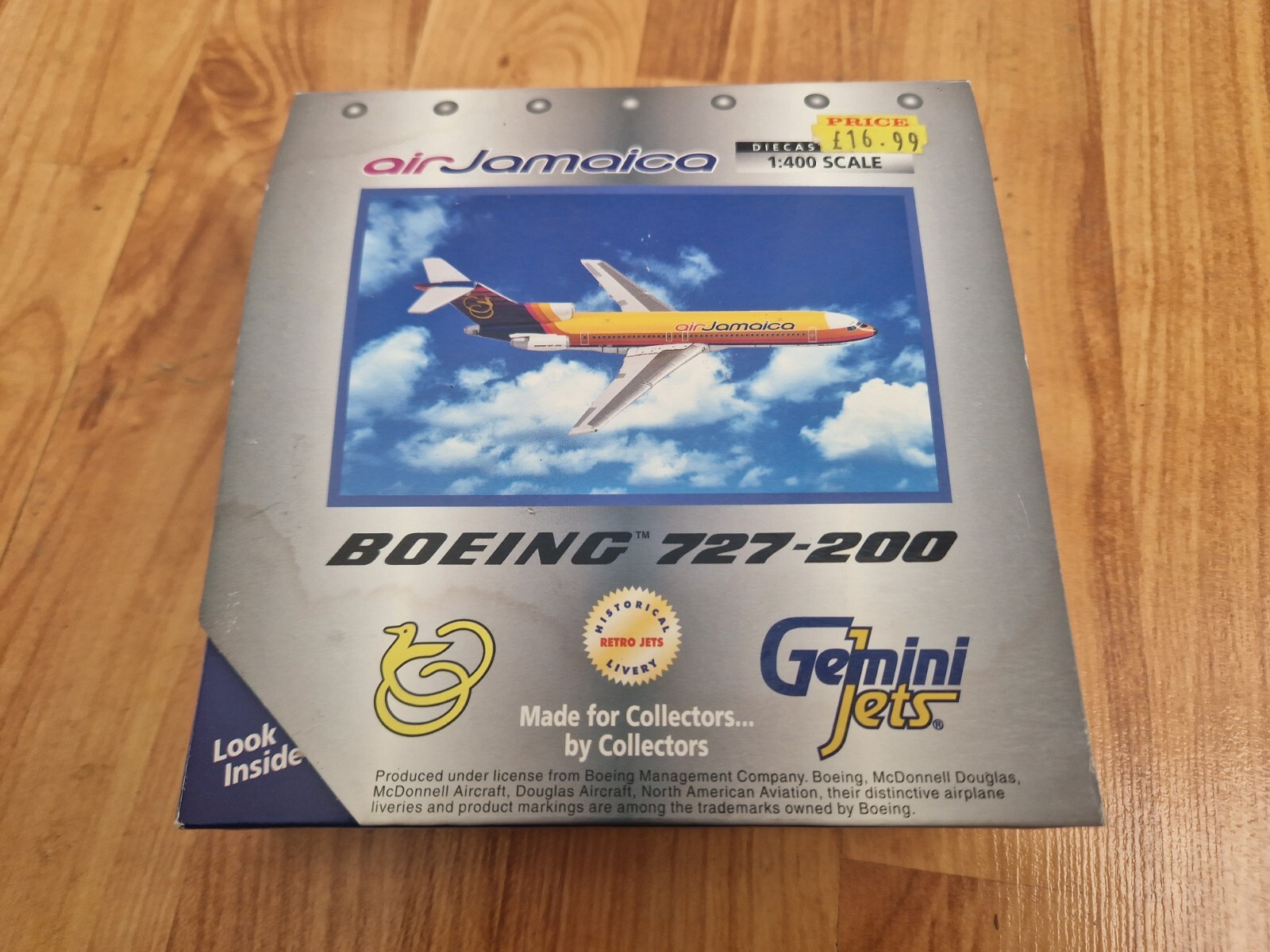 GEMINI JETS 1:400 AIR JAMAICA BOEING 727-200 DIECAST PLANE
