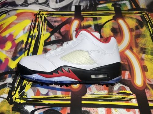 NIKE - air jordan 5 firered golf 26.5 ジョーダン　ゴルフ Amazon.com | Jordan Mens Air 5 Low Golf CU4523 100 Fire Red