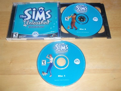 The Sims Unleashed Expansion Pack PC 2 CD-ROMs Electronic Arts 2002 EA Games