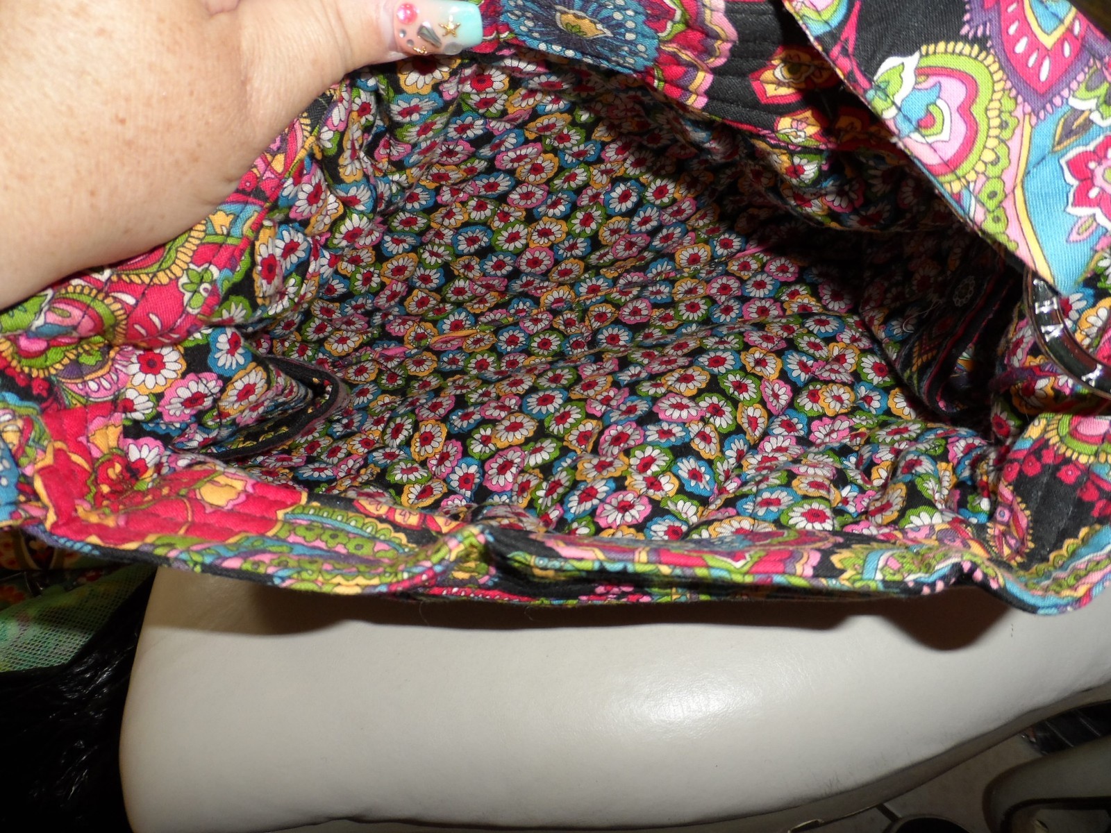 Vera Bradley reversible tote in Symphony in Hue