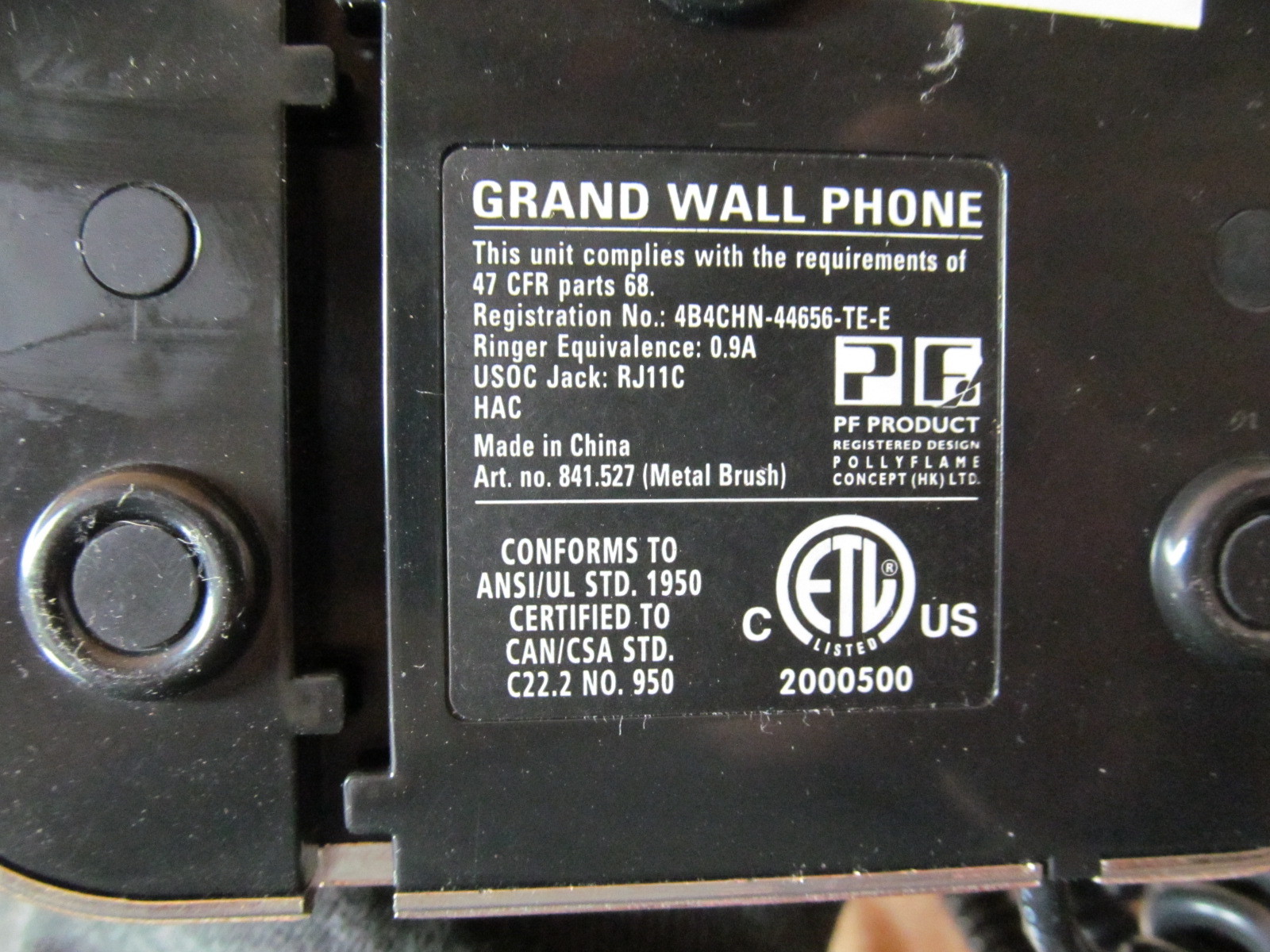 Grand Wall Phone – Push Button Retro Faux Rotary Pottery Barn