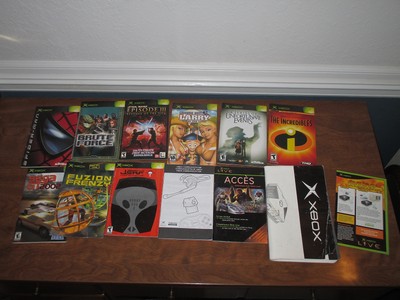 Large Lot Video Game Papers Manuals Inserts Nintendo Sega XBOX PS Intellivision