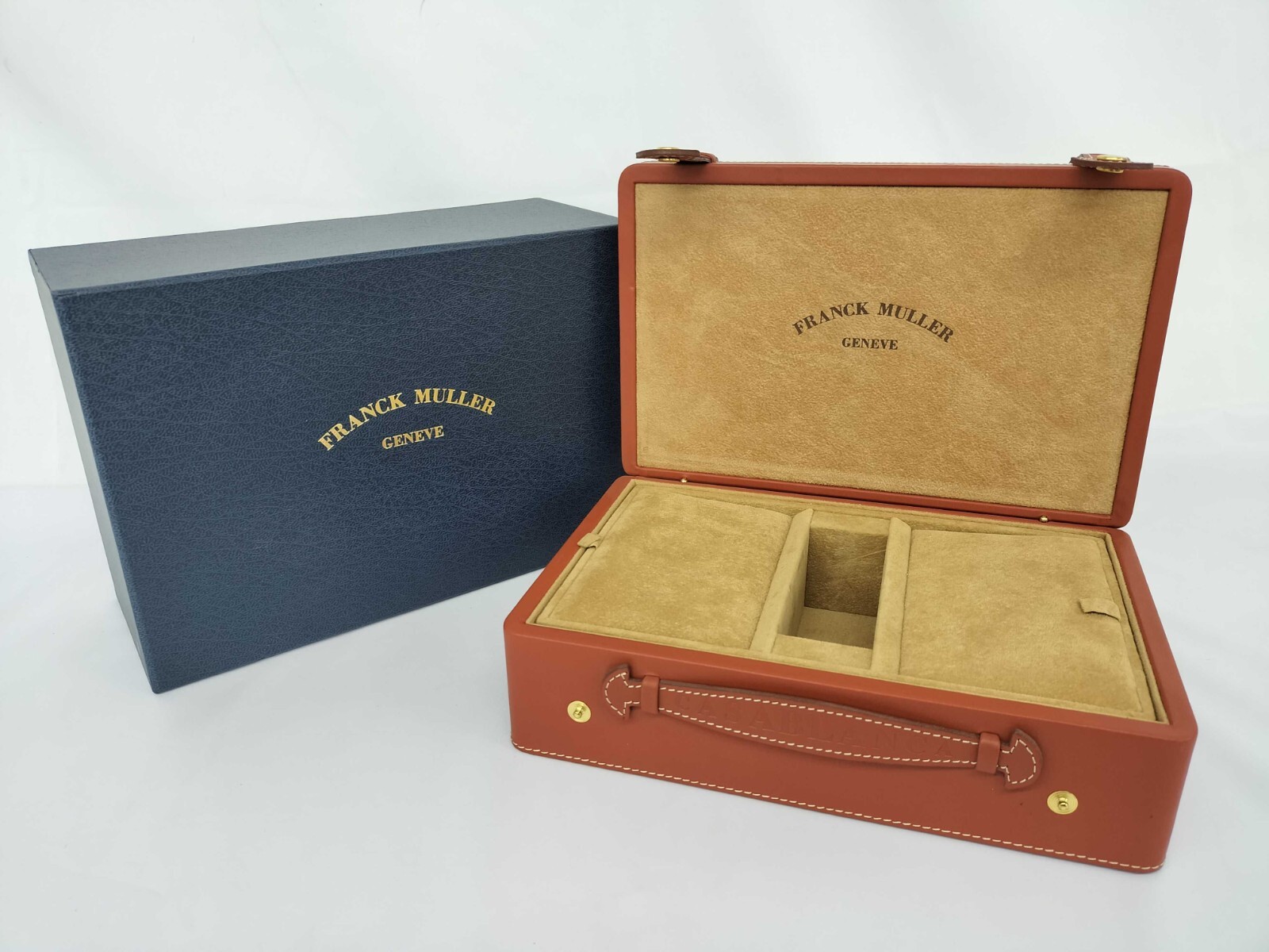 FRANCK MULLER ケース VINTAGE GENUINE FRANCK MULLER Brown watch box case wood no