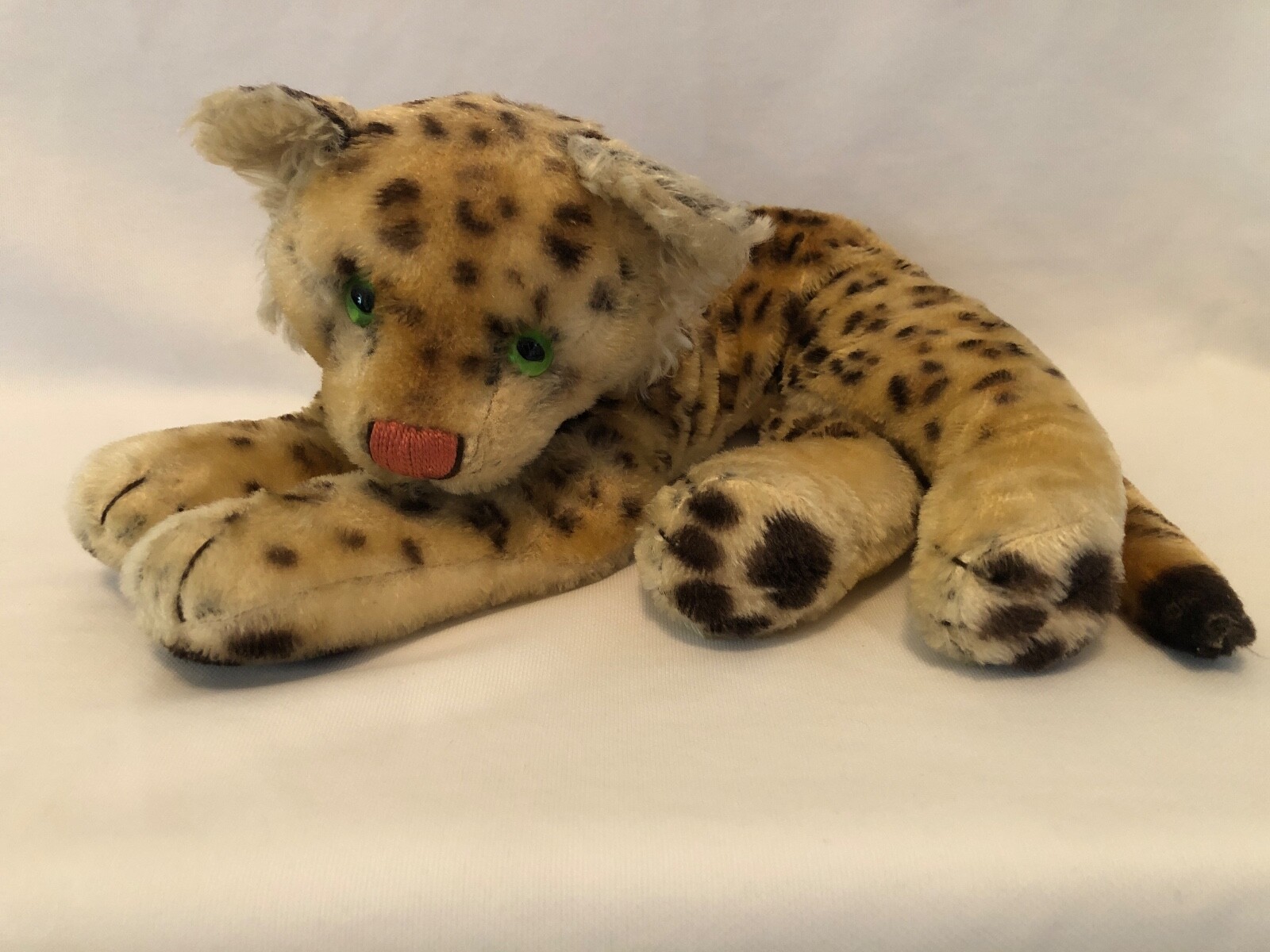VTG Steiff Leopard Mohair Stuffed Animal 13