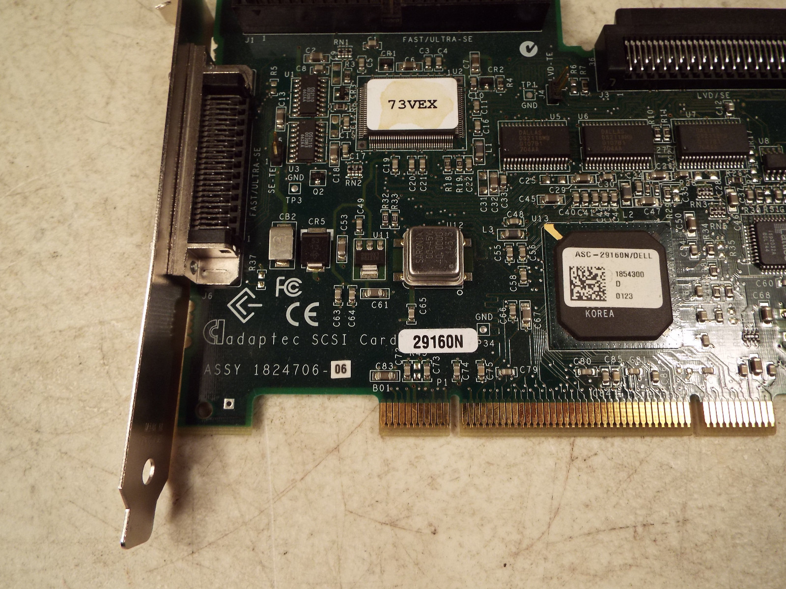Adaptec ASC-29160N Ultra-160 SCSI Adapter 64-bit PCI Controller Card 29160N