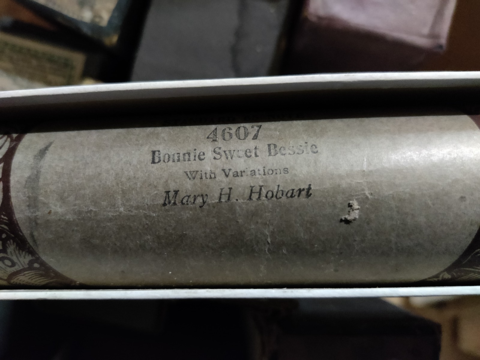 BONNIE SWEET BESSIE MARY H HOBART 4607 - Player Piano / Pianola Roll