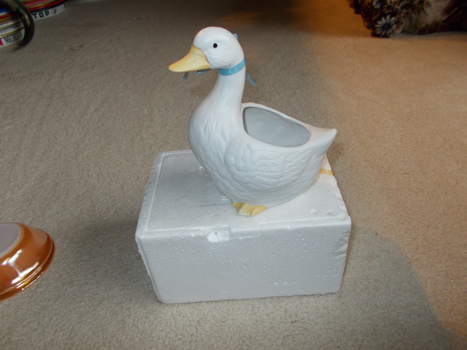 HOMCO GOOSE PLANTER NIB