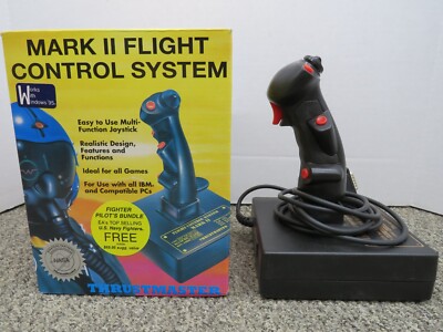 Thrust Master MARK 2 FCS Controller Flight Control System Vintage w/ Box