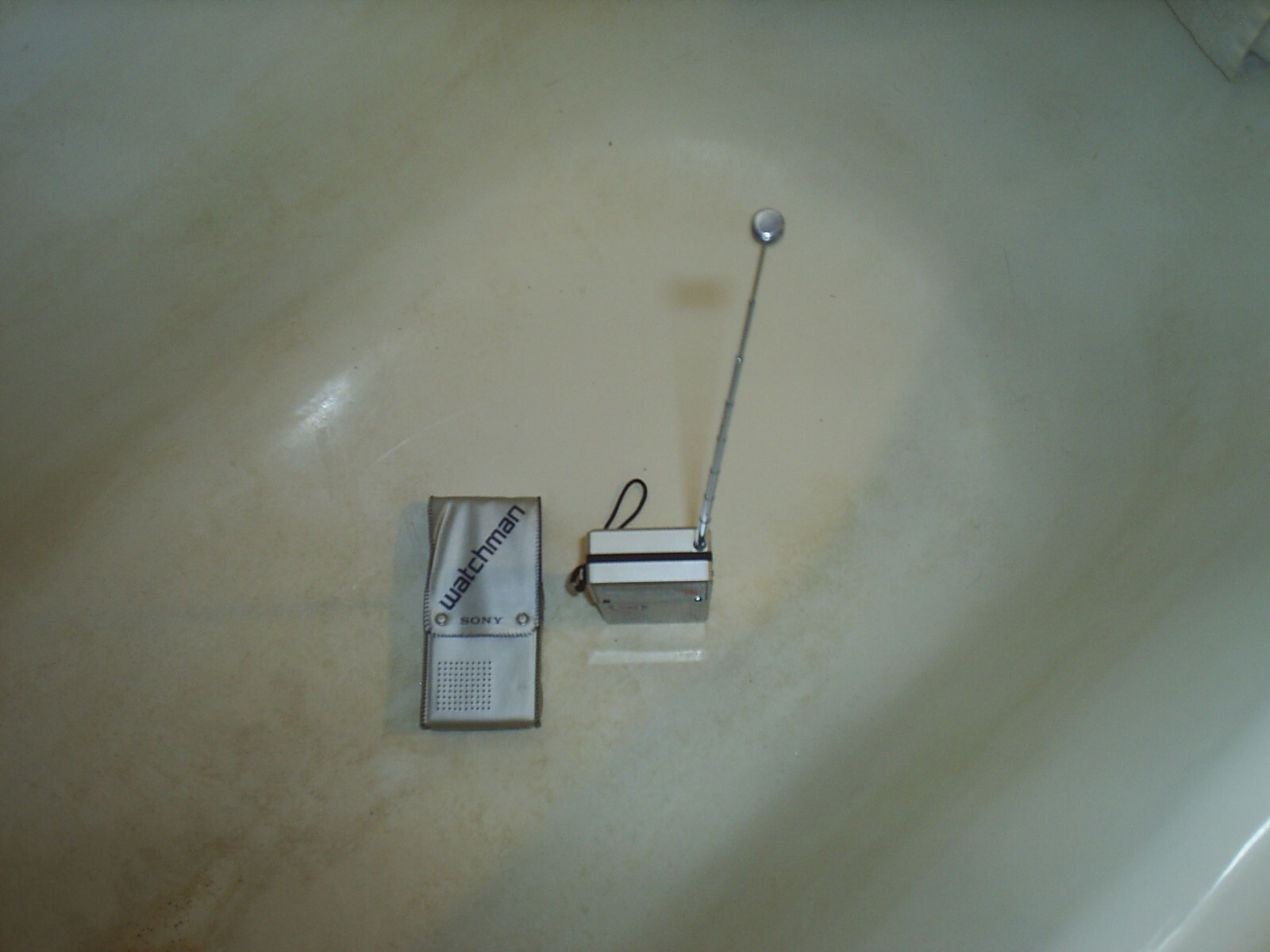 Vintage Sony Watchman Detroit Tigers Edition MLB Portable TV With Case