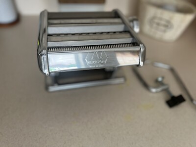 Atlas/Marcato Pasta Maker, 3 Pasta Cuts, Counter Clamp, Model 150