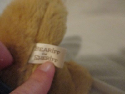 Beariff The Sheriff Teddy Bear Plush Stuffed Animal Brown Vintage 1986 Avon 7