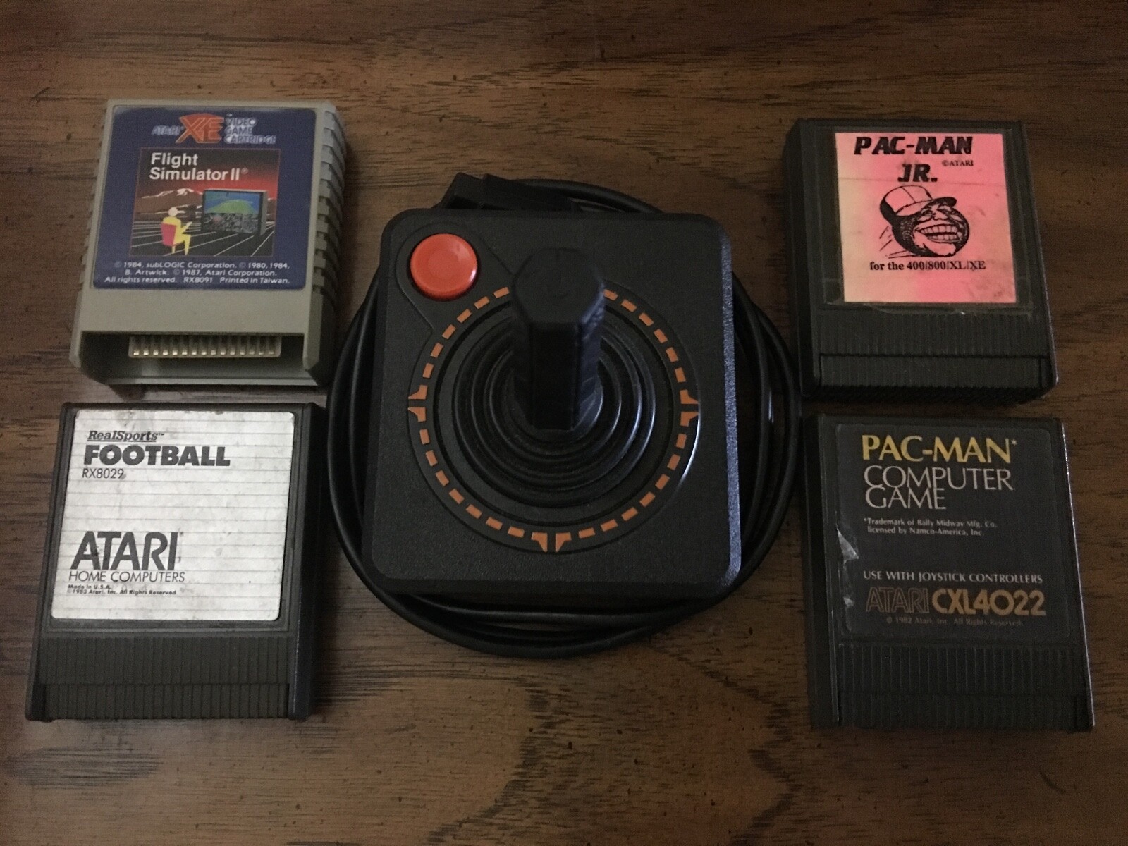 Atari 130XE Working System Manual Joystick Jr. Pac-Man 800 Vintage Computer Lot