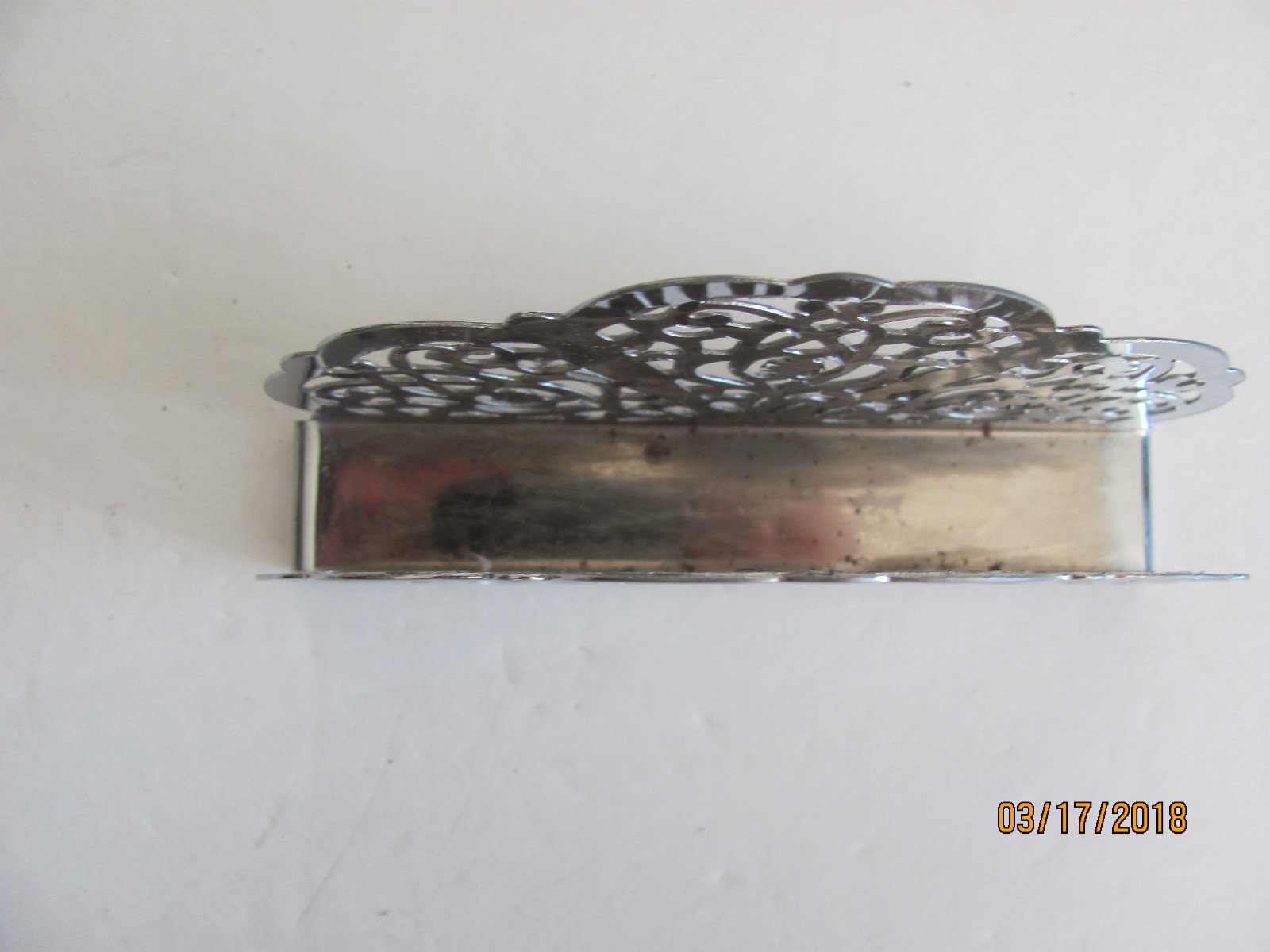 Vintage Irvin Ware Irvinware Chrome Napkin Holder & Trivet