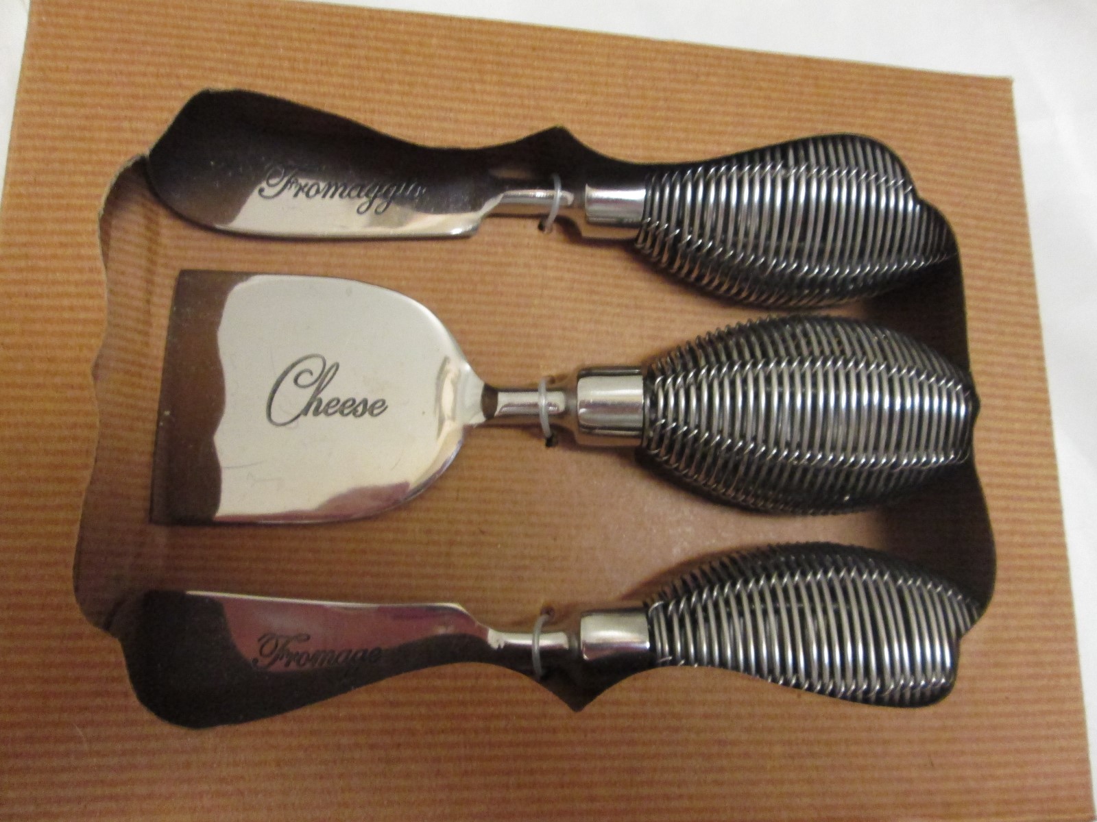 Mudpie Set of 3 Stamped Knife Cheese