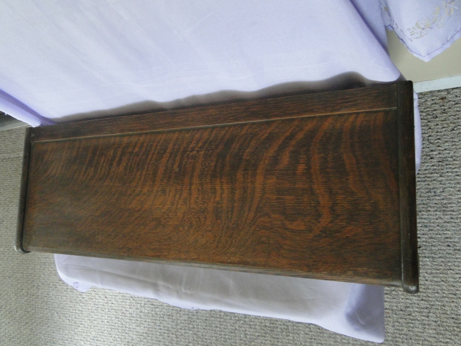 Tiger Oak Barrister Bookcase lobe Wernicke Macey Serpentine Top # D