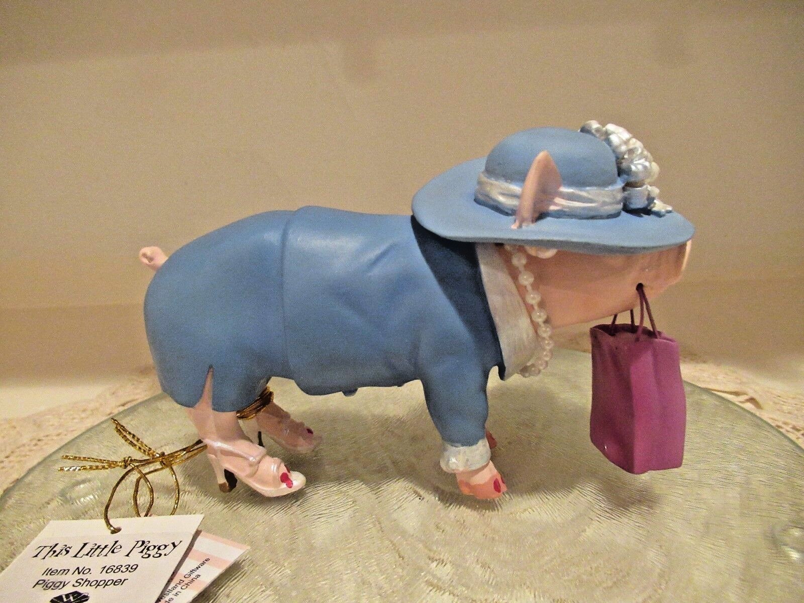 THIS LITTLE PIGGY.  Westland Giftware  #16839. PIGGY SHOPPER.  2007.  BNIB.