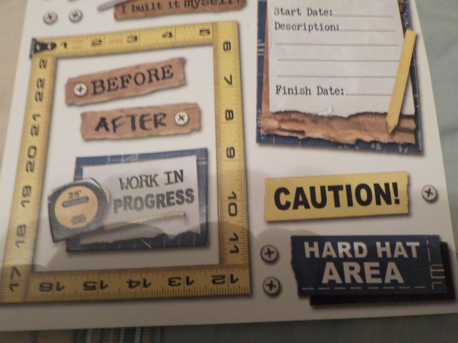 Karen Foster Design Construction Zone Stickers New One Sheet Archival Quality