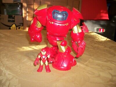 Imaginext Marvel Super Hero Iron Man Hulk Buster Avengers w/ Tony Stark Figure