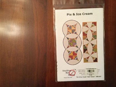NEW-''Anything But Boring'' Pie and Ice Cream Table Runner PATTERN