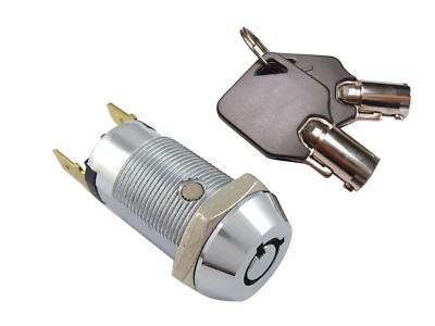 Lot of 2 Electronic Key Switch Lock Off/On Lock Switch tubular 2304-2 KA w/cover