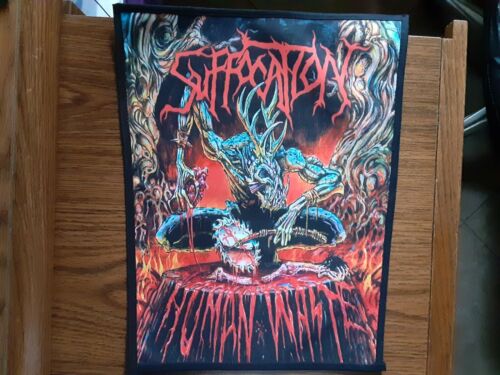 SUFFOCATION,HUMAN WASTE,SEW ON SUBLIMATED LARGE BACK PATCH