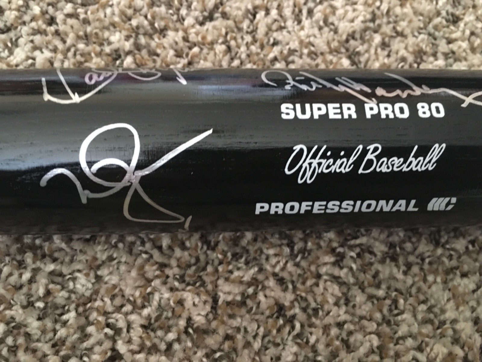 Oakland Athletics Autographed Signed Baseball Bat McGwire Henderson Eckersley A