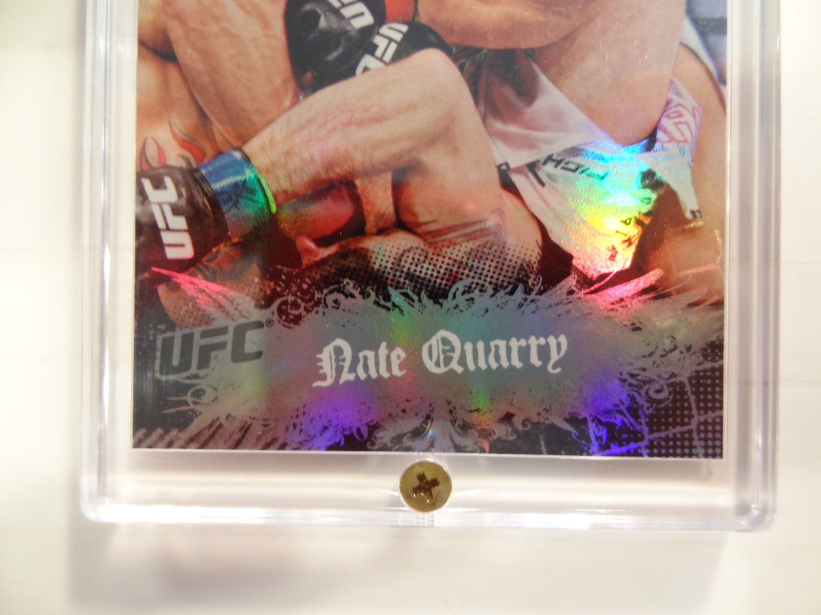 2010 Topps UFC Main Event! Nate Quarry Signed Refractor Card!!! LOOK!!!