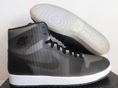 NIKE AIR JORDAN 4LAB1 BLACK-REFLECT SILVER-WHITE SZ 14