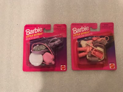 Vintage Barbie Little Extras Bathroom Basics Beach Gear  96 Mattel Accessory new