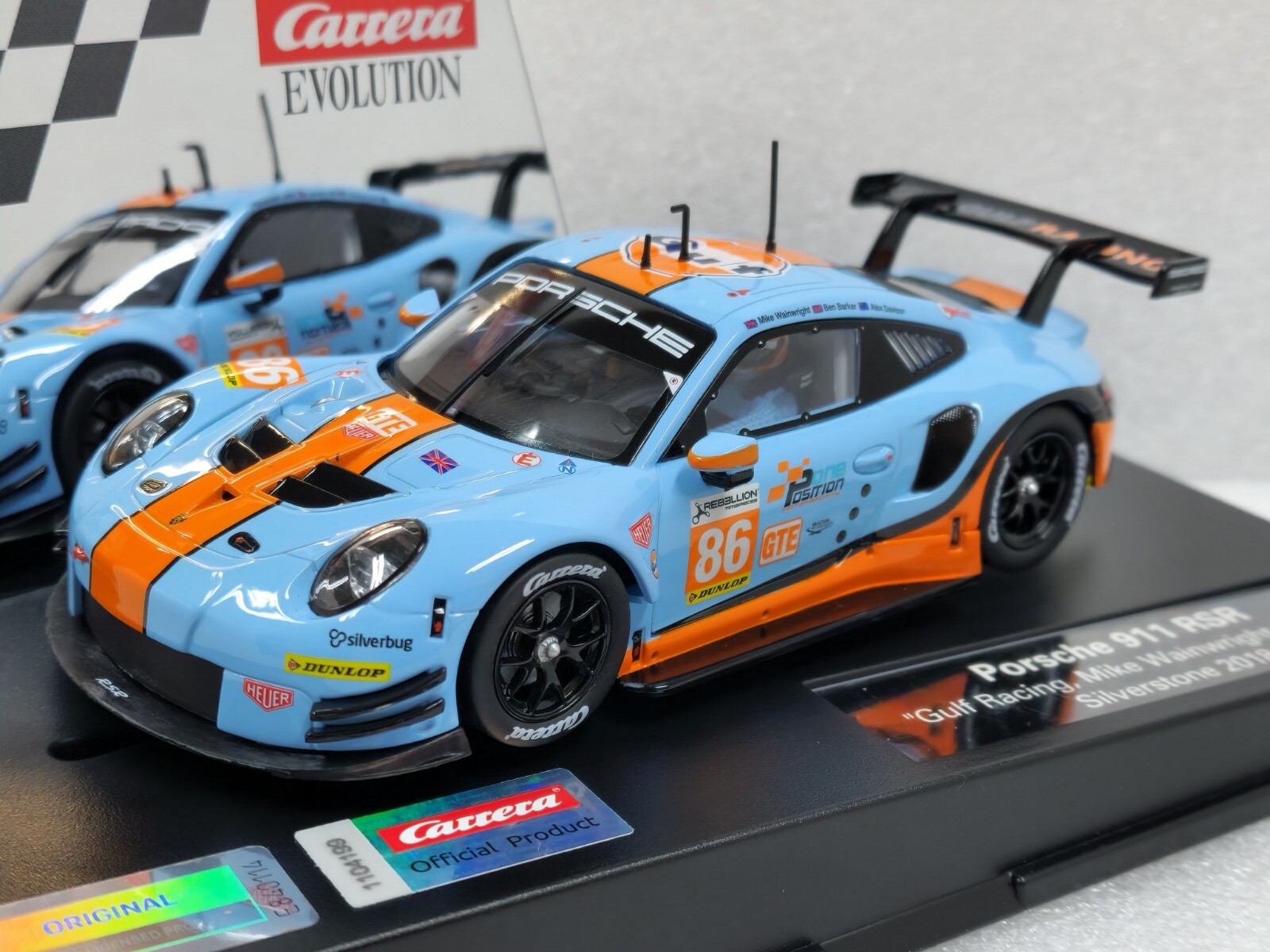 Carrera Evolution 27780 Porsche 911 RSR Gulf Racing, #86 1