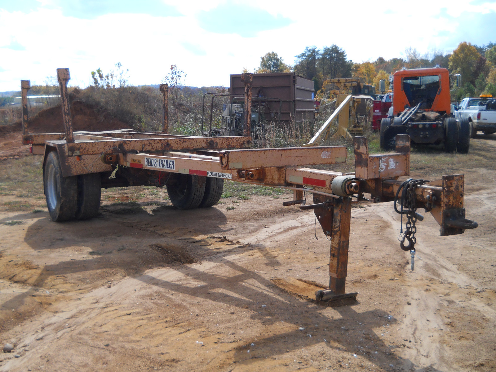 REID EXTENDABLE POLE TRAILER, SINGLE AXEL, AIR BRAKES, VERY CLEAN, PLEASE CALL!!