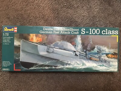 Revell 1/72 German Fast Attack Craft S-100 class model open box 05051