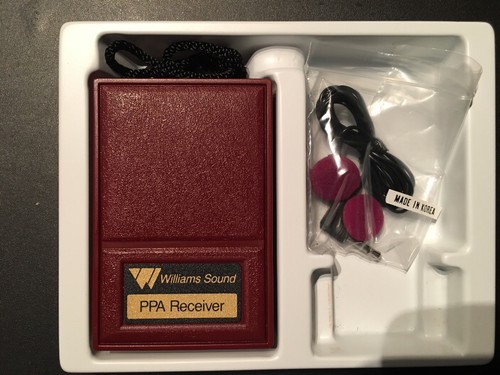 Williams Sound PPA Personal Receiver Model R7 with Earbud - FAST SHIPPING!
