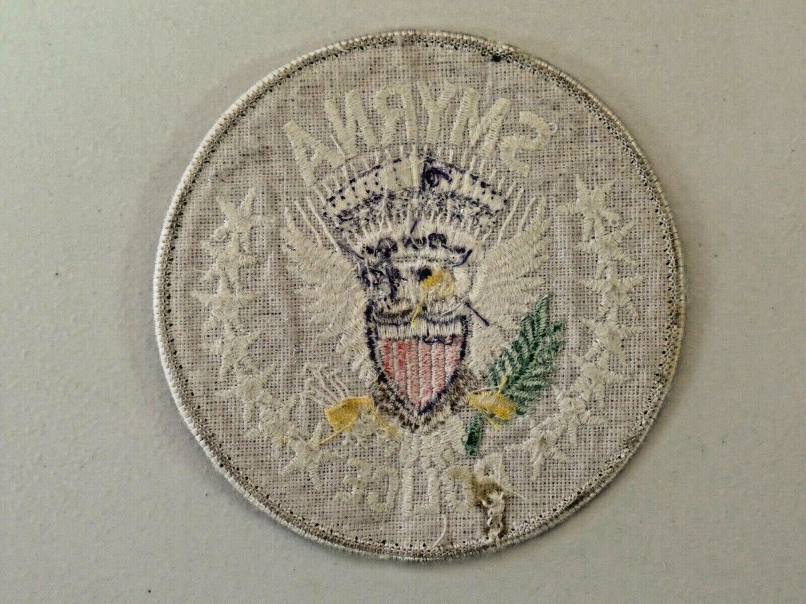 Vintage Smyrna Police Patch Michigan Embroidered Black with Gray 4362