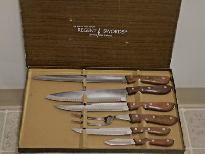 Regent Swords Cutlery - Vintage Knife Set - Lightning Edge Stainless - NICE!