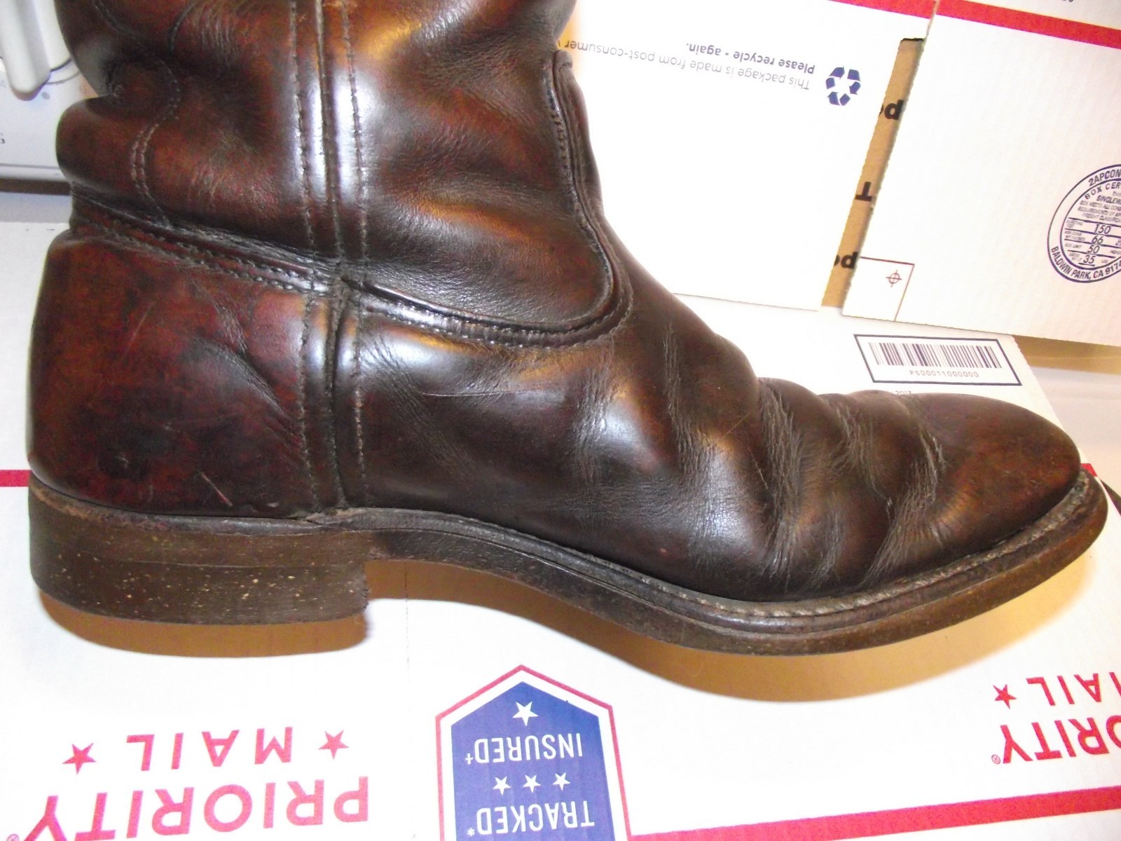 OLD Vintage Red Wing pecos ? style western cowboy Boots CORK  8 1/2 E 8.5   2037