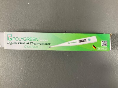 Polygreen Digital Clinical Thermometer KD-204 White 1 Piece Germany GmbH