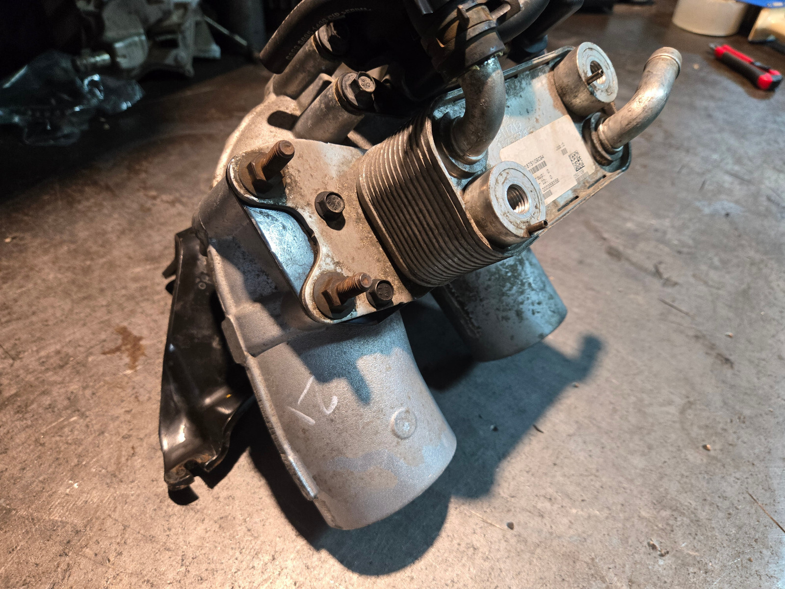 08-10 2008 6.4 Powerstroke Turbo Diesel International 6.4 Fuel Cooler 1875109C93 - Picture 3 of 9